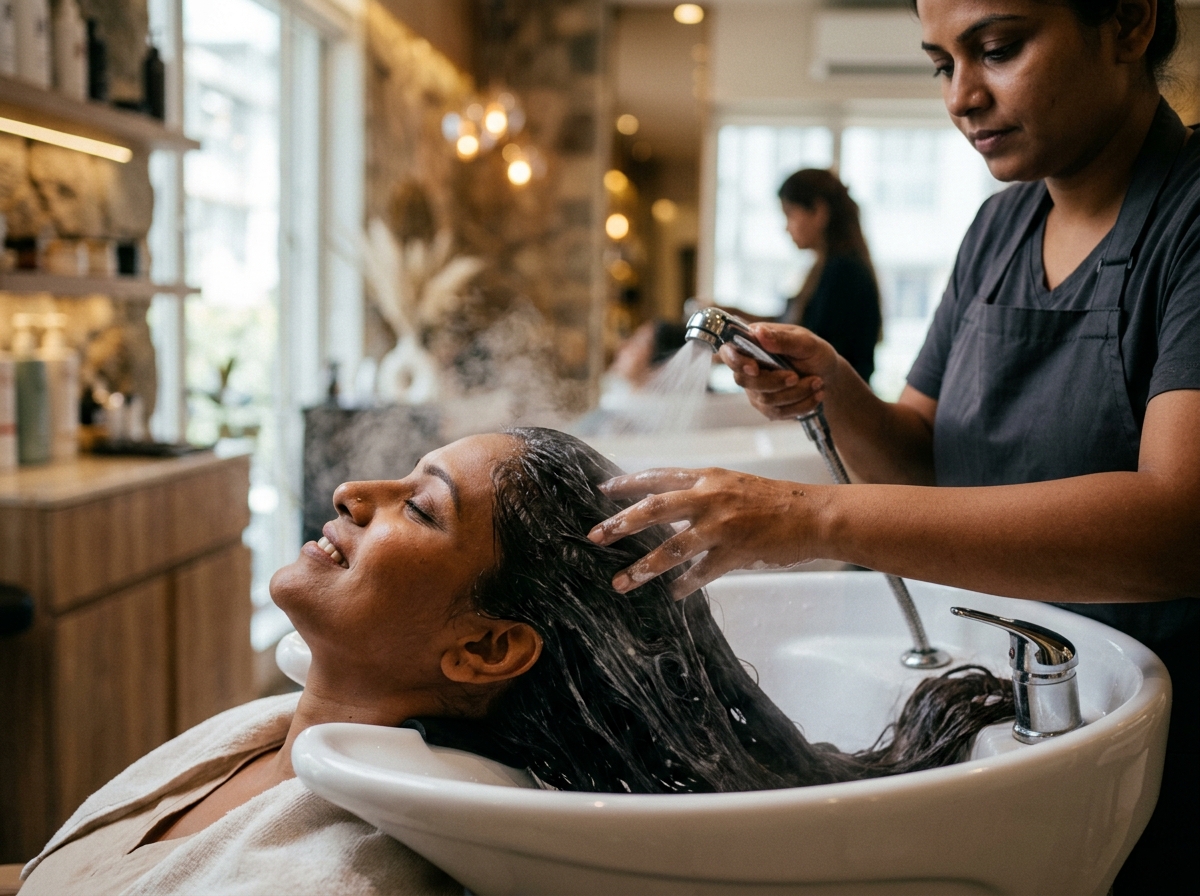 Inside AURA Unisex Salon Shivbagh